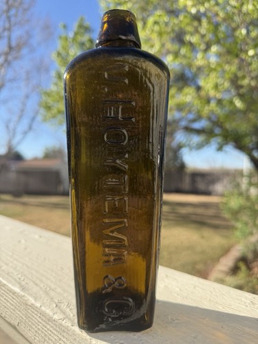 Bottiglia gin vintage verde